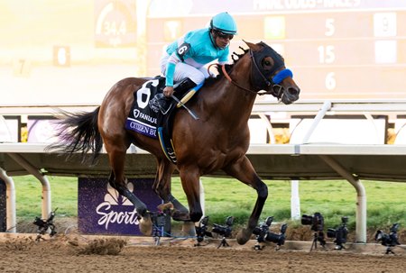Citizen Bull wins the 2024 Breeders' Cup Juvenile at Del Mar