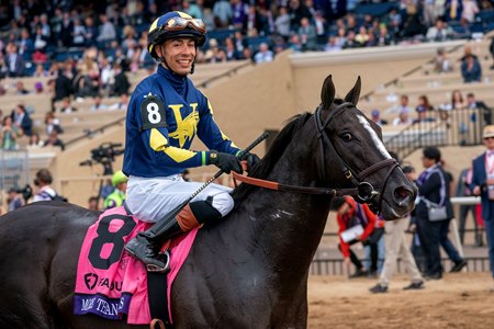 More Than Looks provides trainer Cherie DeVaux with her first win in the World Championships in the Breeders' Cup Mile at Del Mar