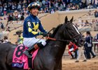 Jose Ortiz and More Than Looks win the Breeders&#39; Cup Mile at Del Mar Racetrack in Del Mar, CA on November 2, 2024.