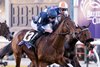 Henri Matisse with Ryan Moore wins the Juvenile Turf (G1T) at Del Mar Racetrack in Del Mar, CA on November 1, 2024.