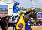Rebel’s Romance with William Buick wins the Turf (G1T) at Del Mar Racetrack in Del Mar, CA on November 2, 2024.