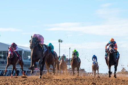 Sierra Leone wins the Breeders' Cup Classic over Fierceness, right, at Del Mar