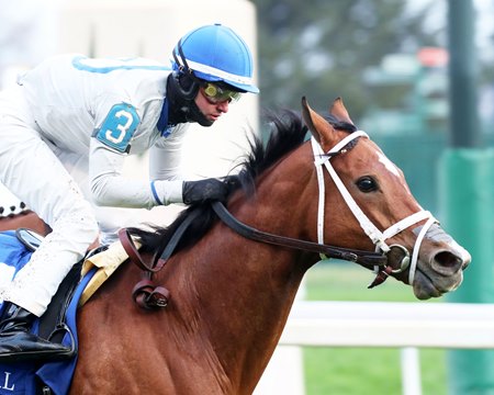Duvet Day wins the 2024 Cardinal Stakes at Churchill Downs