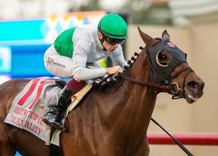 Truly Quality wins the Hollywood Turf Cup at Del Mar