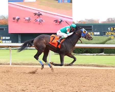 Authentic Gallop breaks his maiden at Oaklawn Park