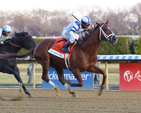 Locked wins the Cigar Mile Handicap at Aqueduct Racetrack