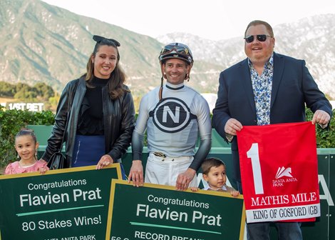 Record Win Earns Prat Jockey of the Week Honors