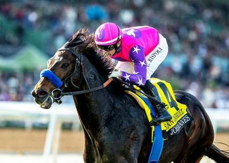 Johannes wins the 2024 San Gabriel Stakes at Santa Anita Park