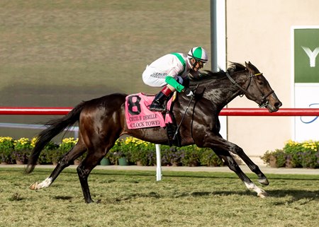 Clock Tower wins the Cecil B. DeMille Stakes at Del Mar