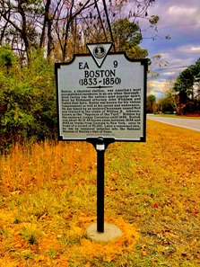 A historic marker was dedicated to Hall of Fame member Boston near his foaling location in Henrico County, Va., along the westbound lanes of Route 6, at 10400-10402 Patterson Avenue