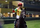 British representative Hollie Doyle on Soleil Fighter (No. 12) takes the 3rd Leg of the 2024 LONGINES International Jockeys’ Championship at Happy Valley, Wednesday, 4 December