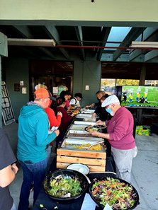 Santa Anita Park-organized food distribution for those affected by the wildfires