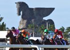 Turf Racing, Pegasus statue, Gulfstream Park, January 4 2025