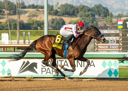 Cavalieri wins the La Canada Stakes under Juan Hernandez