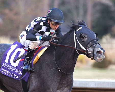 Speed King wins the Southwest Stakes at Oaklawn Park