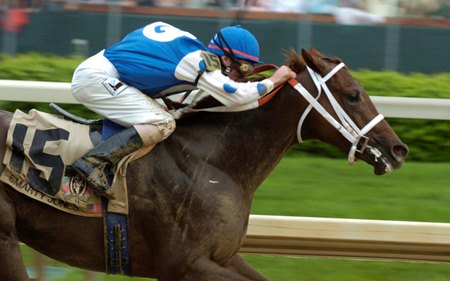 Smarty Jones wins the 2004 Kentucky Derby at Churchill Downs