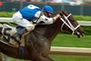 Smarty Jones wins the 2004 Kentucky Derby at Churchill Downs, Stewart Elliott up