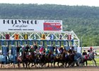 The field for the 2nd Running of the Mountainview Handicap leave the starting gate at Penn National on June 1, 2013. Photo By: Chad B. Harmon