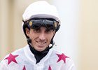 Pierre-Charles Boudot after winning on Aafoor in the H.H. The Amir Shalfa handicap at Al Uqda racecourse in Qatar
16.2.25 Pic: Edward Whitaker
