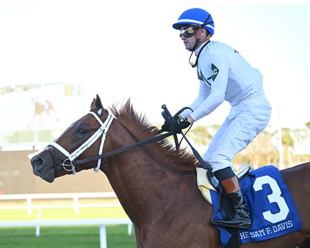 John Hancock after his win in the Sam F. Davis Stakes at Tampa Bay Downs