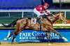 2/15/2025  -  Magnitude with Ben Curtis aboard wins the 53rd running of the Grade II $500,000 Risen Star Stakes at Fair Grounds.  Hodges Photography / Lou Hodges, Jr.