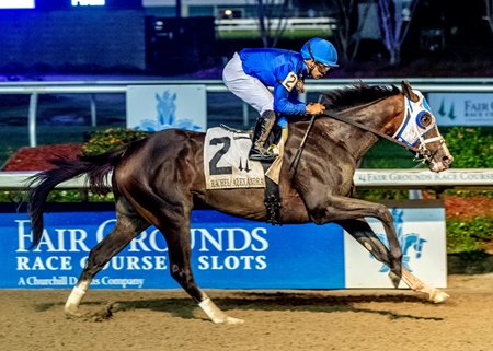 Good Cheer wins the Rachel Alexandra Stakes at Fair Grounds Race Course