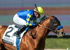 Citizen Bull and jockey Martin Garcia win the G3, $200,000 Robert B. Lewis Stakes, Saturday, February 1, 2025 at Santa Anita Park, Arcadica CA.
&#169; BENOIT PHOTO