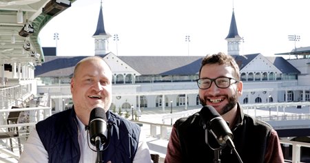 BloodHorse Monday hosts Louie Rabaut (left) and Sean Collins (right)