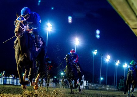 Good Cheer wins the Rachel Alexandra Stakes at Fair Grounds Race Course