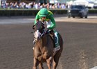 Gate to Wire wins the 2025 Swale Stakes at Gulfstream Park