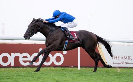 Al Qudra wins the Al Rayyan Mile at Al Uqda Racecourse in Qatar