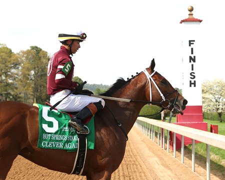 Clever Again after winning the Hot Springs Stakes