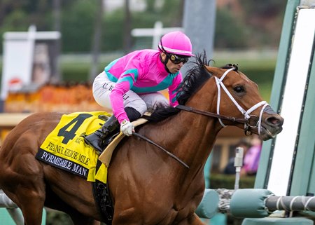 Formidable Man wins the Frank E. Kilroe Mile Stakes at Santa Anita Park