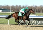Bless the Broken wins the 2025 Bourbonette Oaks at Turfway Park