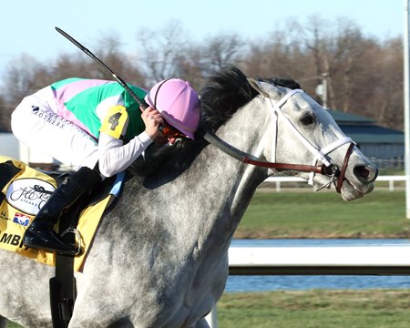 Final Gambit wins the Jeff Ruby Steaks at Turfway Park