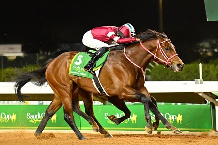 Forever Young wins the 2025 Saudi Cup at King Abdulaziz Racetrack