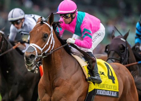 Formidable Man wins the Frank E. Kilroe Mile Stakes at Santa Anita Park