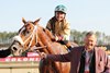 American Promise wins the 2025 Virginia Derby at Colonial Downs