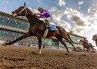 3/22/2025  -  Tiztastic with Joel Rosario aboard wins the 112th running of the $1,000,000  Grade II Louisiana Derby at Fair Grounds.  Hodges Photography / Amanda Hodges Weir