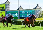 Test Score with Manuel Franco wins the Transylvania G3T at Keeneland in Lexington, Ky. on April 7, 2025
