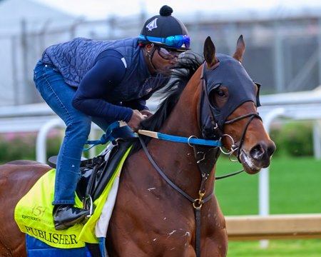 Publisher trains at Churchill Downs