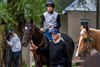 Trainer Bob Baffert brings Derby entrant Rodriguez to the track for exercise before Saturday’s 151st running of the Kentucky Derby at Churchill Downs Wednesday April. 30, 2025 in Louisville, Kentucky   Photo by Skip Dickstein