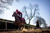 Jessica Harrington’s Classic entraint Hotazhell and Eadaoin Byrne head up the gallop.
Moone.
Photo: Patrick McCann/Racing Post
07.04.2025