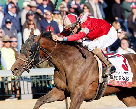 Burnham Square wins the Blue Grass Stakes at Keeneland