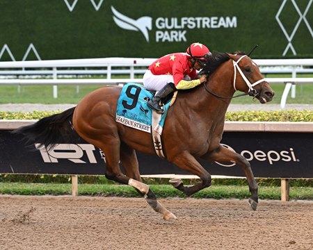 Tappan Street wins the 2025 Florida Derby at Gulfstream Park