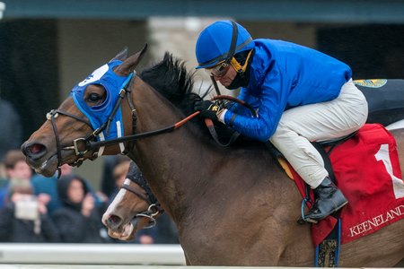 Paris Lily wins an allowance optional claimer at Keeneland