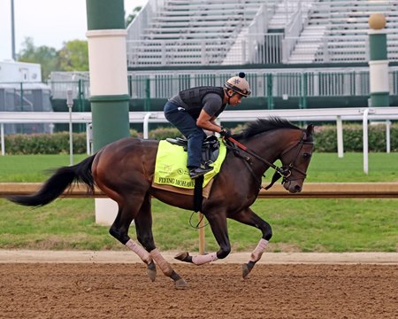 Flying Mohawk trains at Churchill Downs