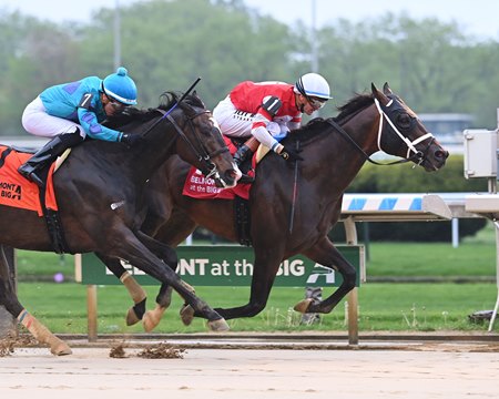 Bishops Bay wins the Westchester Stakes at Aqueduct Racetrack