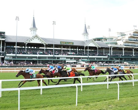 Racing at Churchill Downs