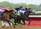 Haulin Ice wins the 2025 Vagrancy Stakes at Aqueduct